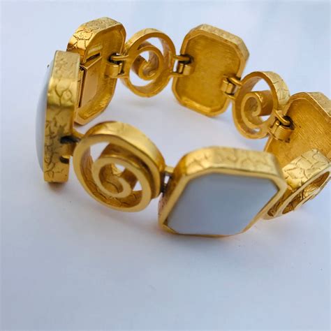 givenchy oval bracelet 1970|antique givenchy bracelet.